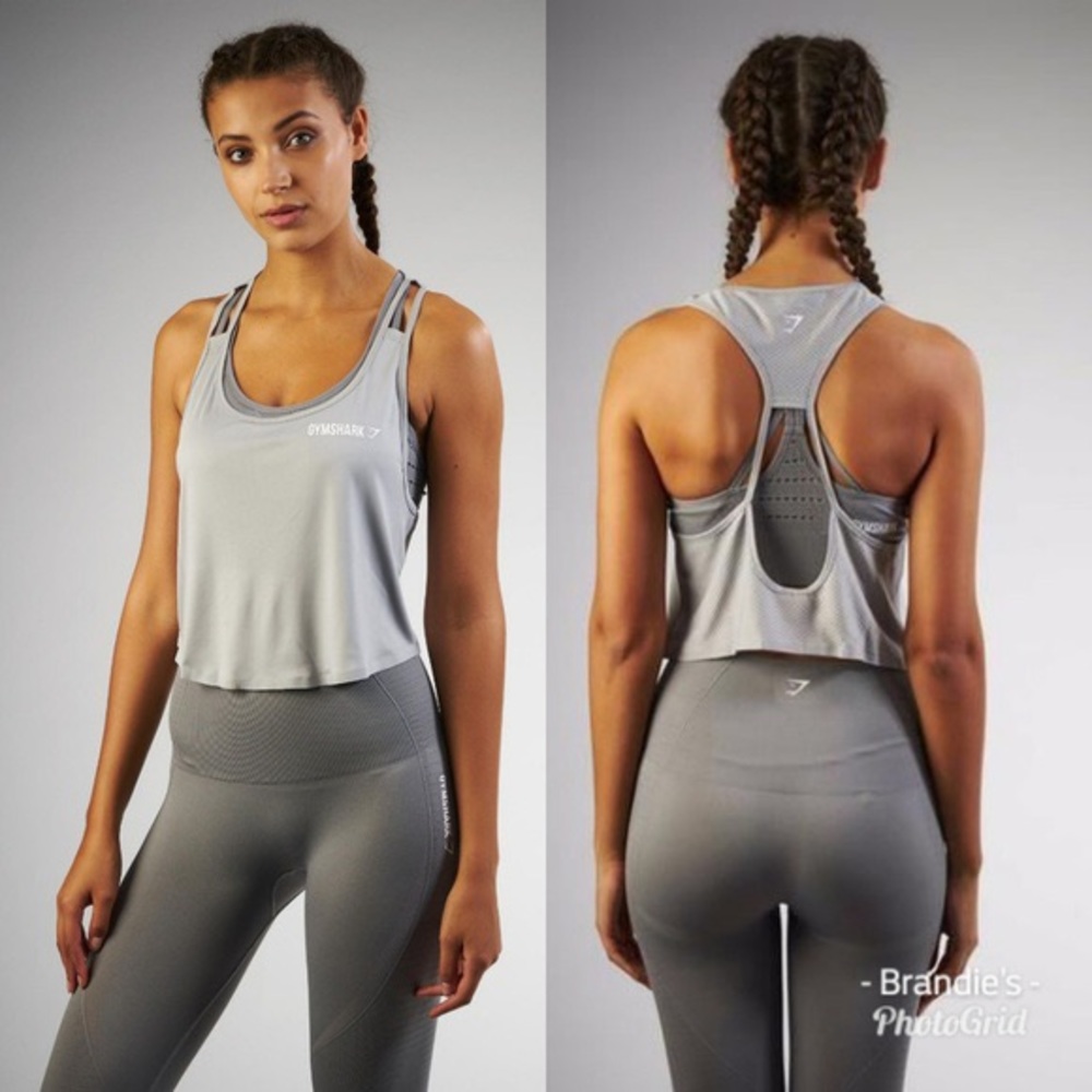 Gray Gymshark Seamless Tank Top